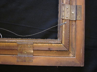 Antique Ornate Copper Tinted Wood Picture Frame