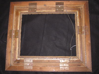 Antique Ornate Copper Tinted Wood Picture Frame