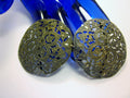 Vintage Heraldic belt buckle with Quatrefoil Oak Leaf Motif