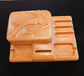 Vintage Art Deco Ceramic Cigarette Ashtray Box Leaping Gazelle