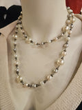 YSL Faux Baroque Pearl Necklace