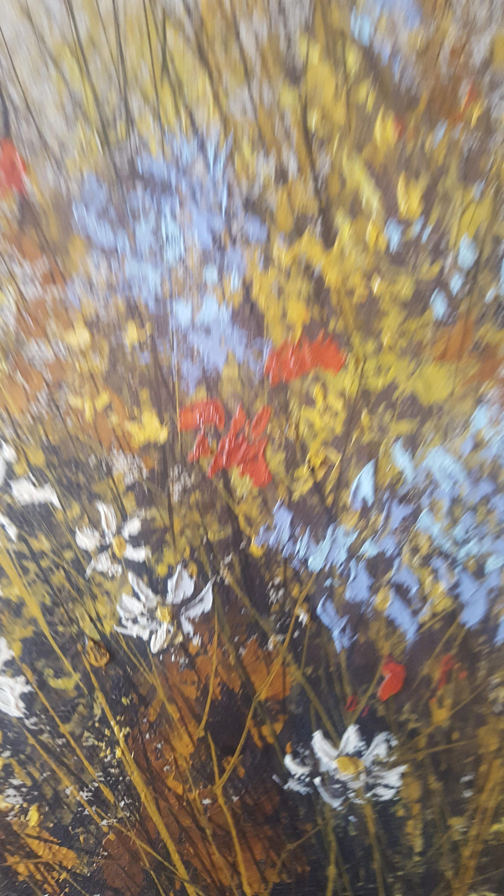 Vintage Antonio Candelas Floral Oil Painting, Mid-Century Modern Art (3x2 ft)