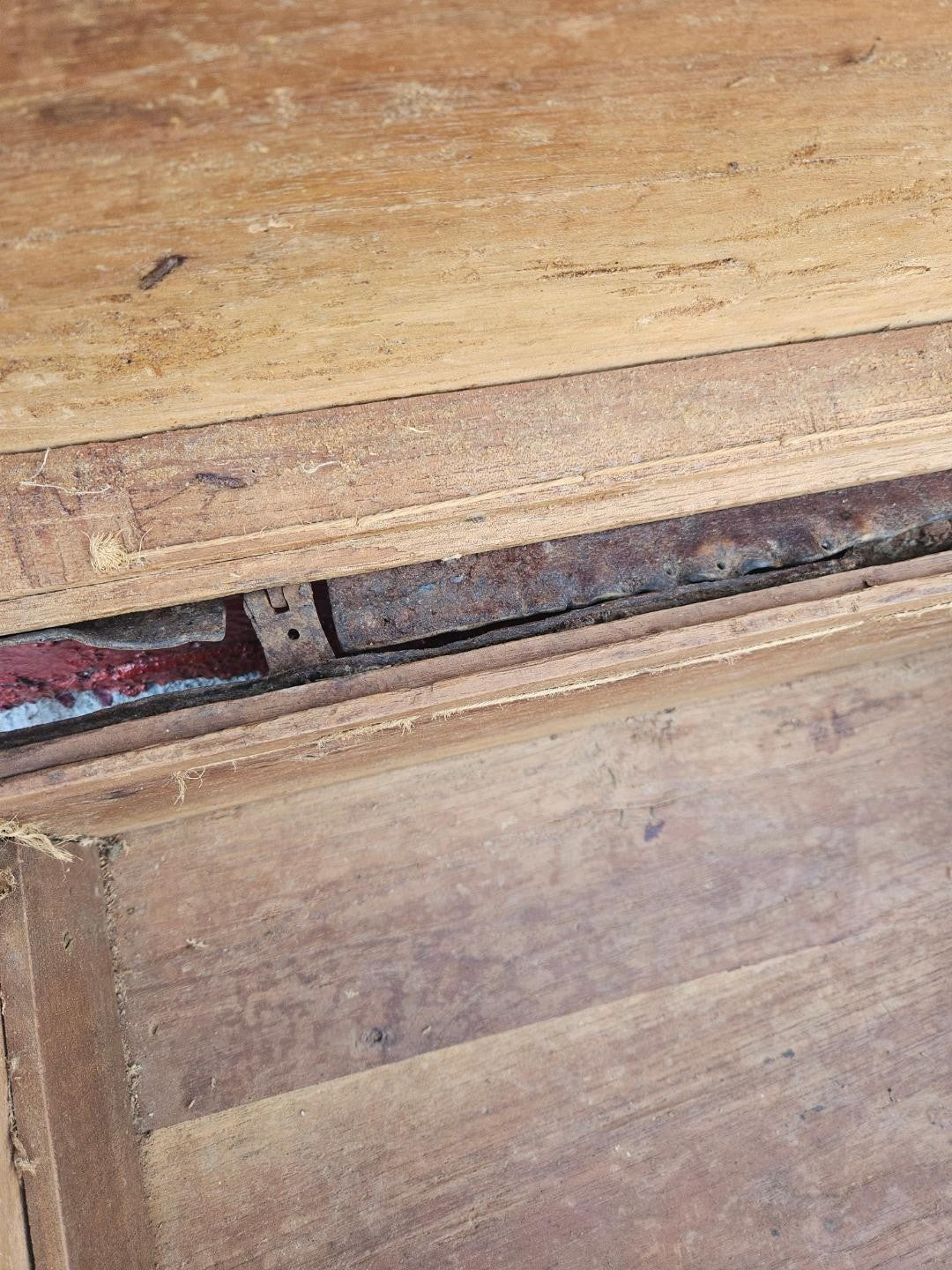 Antique Spanish Colonial Petaca Tooled Leather Coffer Box Trunk 18th Century
