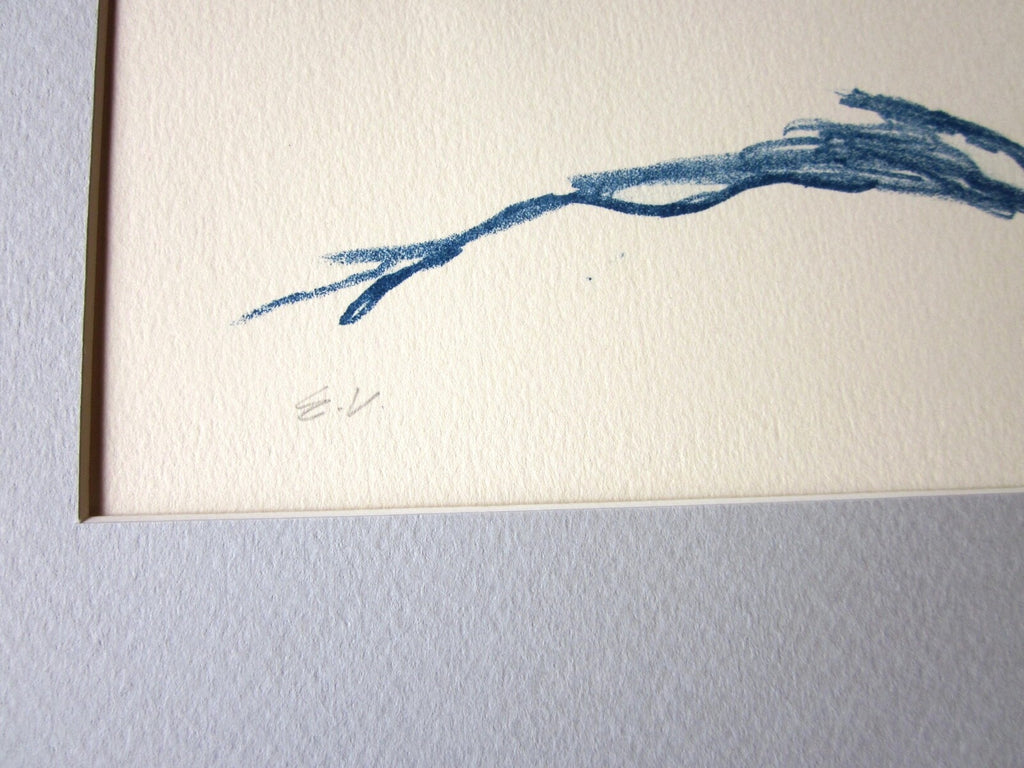 1970s Vintage Suzanne Peters "Swimmer" Signed Limited Edition Nude Figural Print