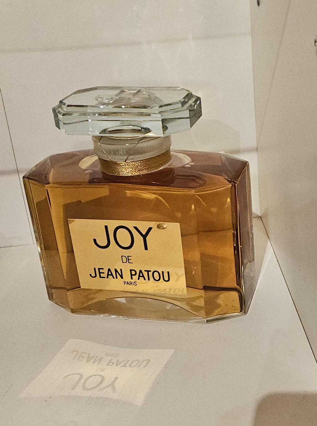 Vintage Joy De Jean Patou Large Factice "dummy" Store Display Bottle