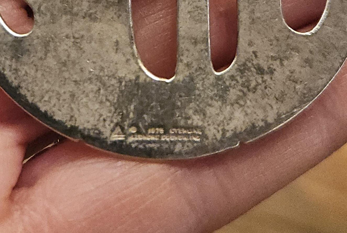 Vintage Sterling Initials pendant GDS initials keychain Lenore Doscow