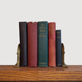 Vintage Crofts & Assinder solid brass bookends