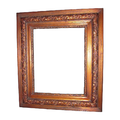 Antique Ornate Copper Tinted Wood Picture Frame