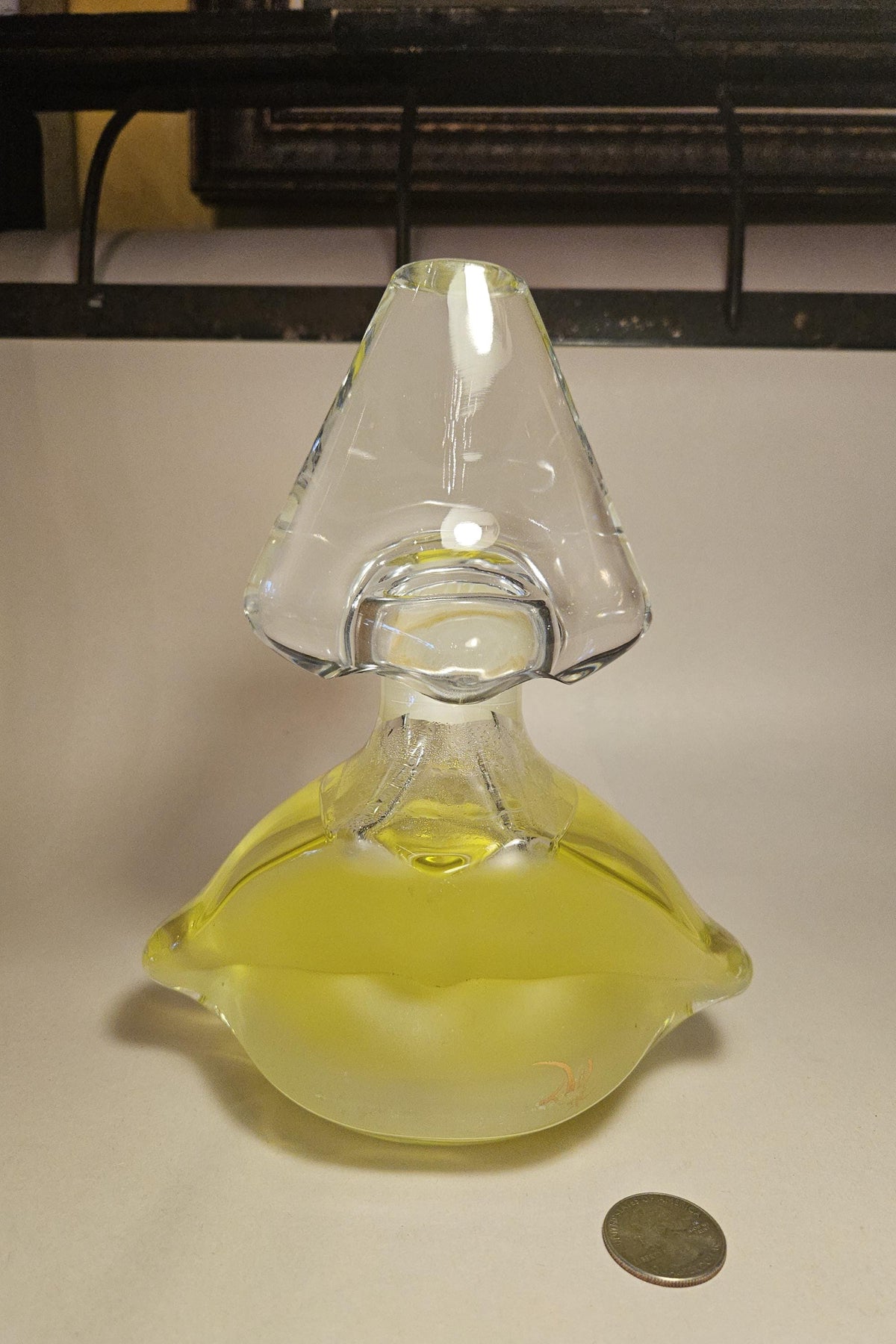Giant Factice Dummy Salvador Dali Lips Nose Perfume Bottle 8 Inches high!