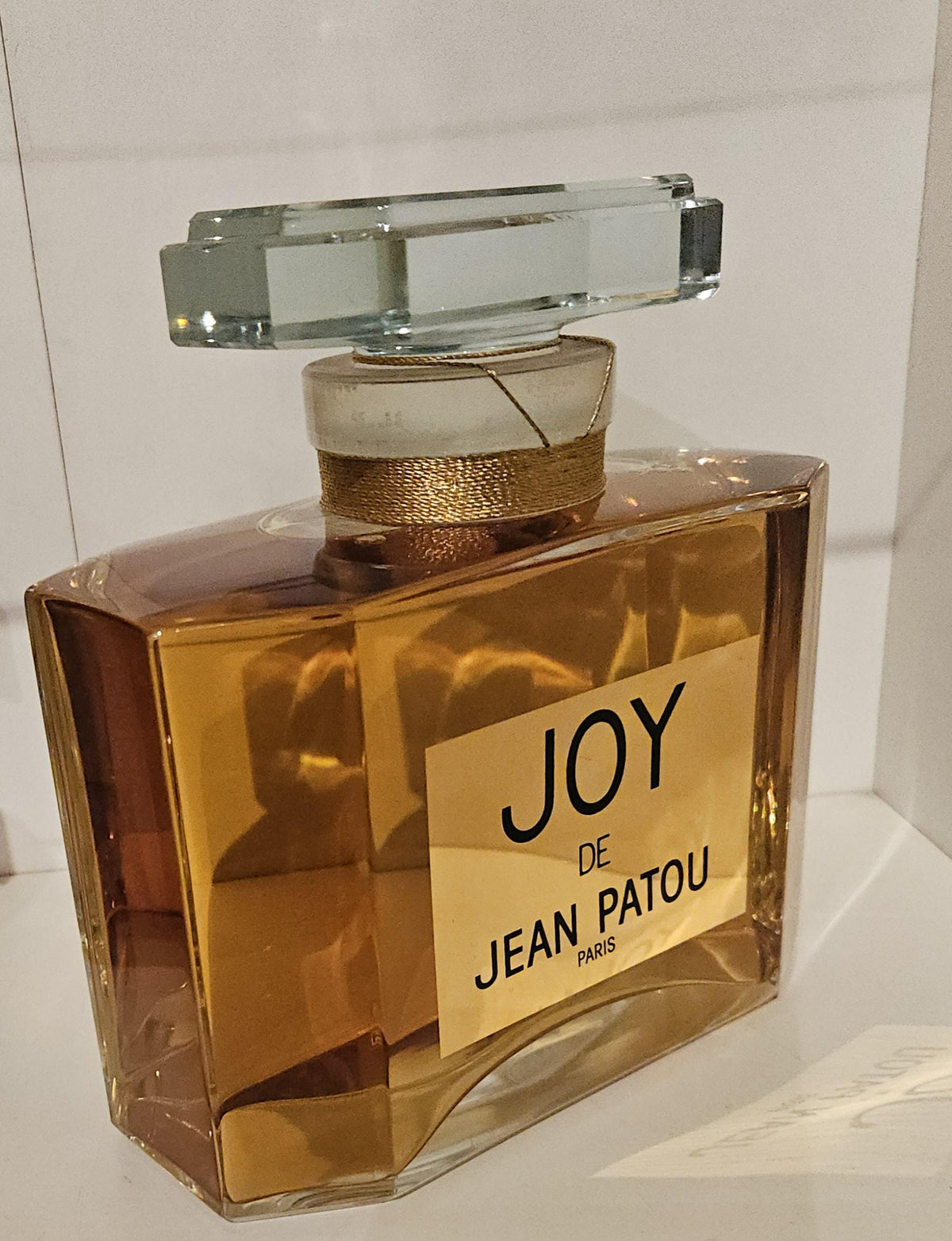 Vintage Joy De Jean Patou Large Factice "dummy" Store Display Bottle