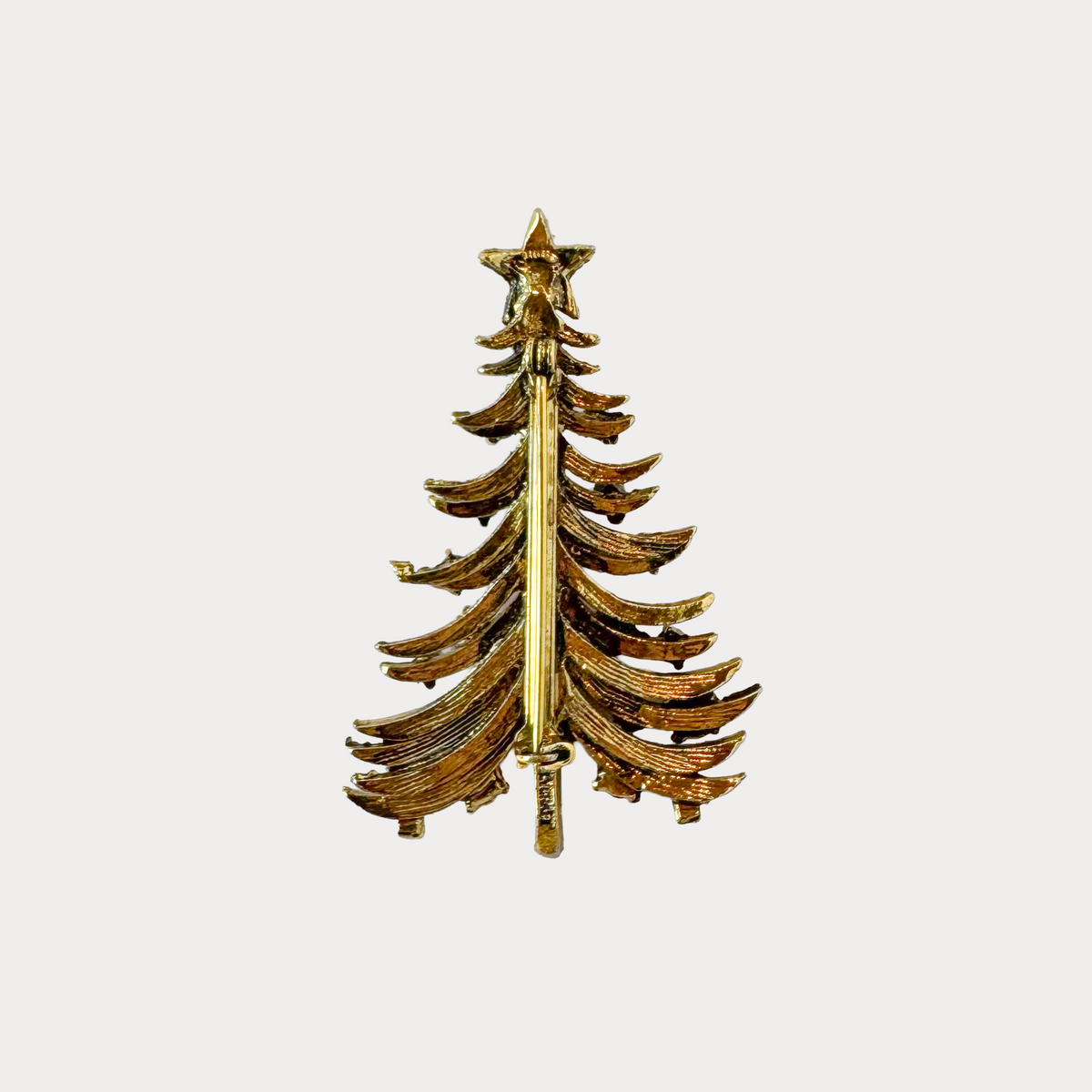 Mid-Century Christmas Tree Brooch