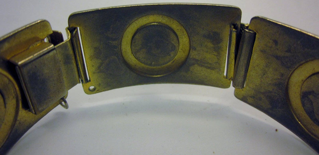 Vintage Etruscan Revival style link Bracelet