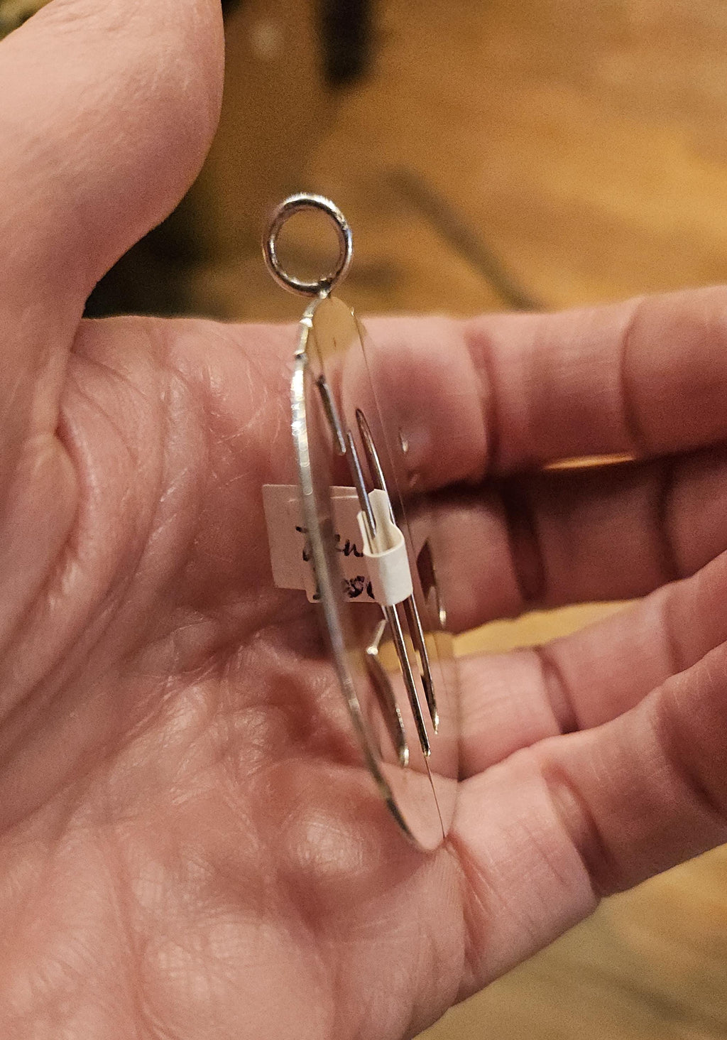 Vintage Sterling Initials pendant GDS initials keychain Lenore Doscow