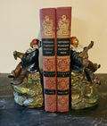 Antique Art Deco Kronheim and Oldenbusch Pierrot Bookends playing Mandolin