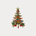 Mid-Century Christmas Tree Brooch